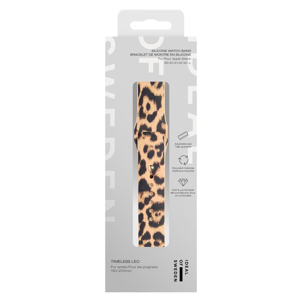 iDeal of Sweden Watch Band Entry Apple Watch Series 1 - 9 / SE (38/40/41 mm) | Series 10 / 11 (42 mm) - Taille S/M - Timeless Leo