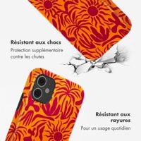 Selencia Coque arrière Vivid Tough iPhone 11 - Tropical Vibes Apricot