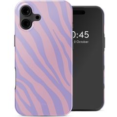 Selencia Coque arrière Vivid avec MagSafe iPhone 16 - Zebra Light Pink Lilac