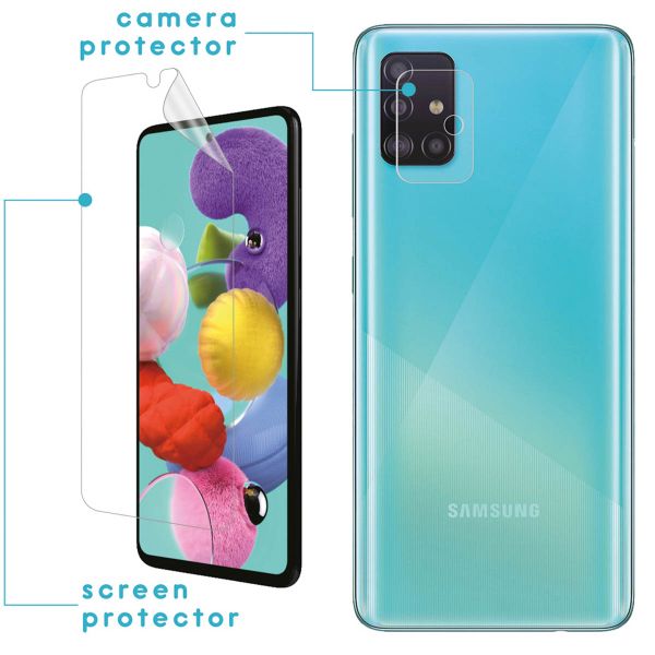 imoshion Protection d'écran + en verre Appareil photo Galaxy A51