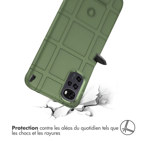 imoshion Coque Rugged Shield Motorola Moto G22 / E32 / E32s - Vert foncé