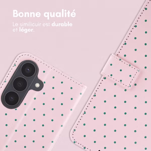 imoshion Étui de télephone portefeuille Design Samsung Galaxy S26 - Happy Dots