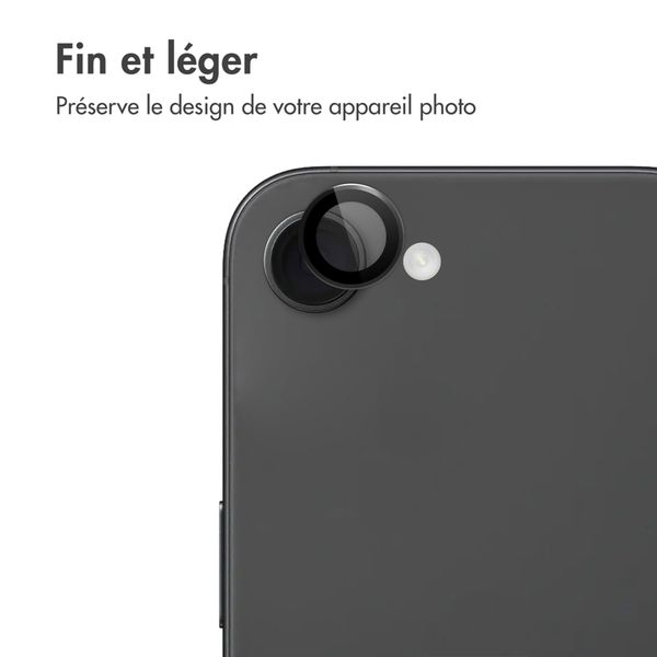 imoshion Lot de 2 protections d'objectif de caméra pour Apple iPhone 17e / 16e - Noir
