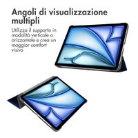imoshion Coque tablette Trifold Apple iPad Air 13 pouces (2026) M4 / (2025) M3 / (2024) M2 - Bleu foncé