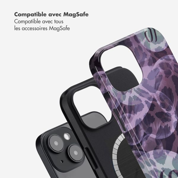 Selencia Coque arrière Vivid avec MagSafe Apple iPhone 14 - Leo Bubble Green
