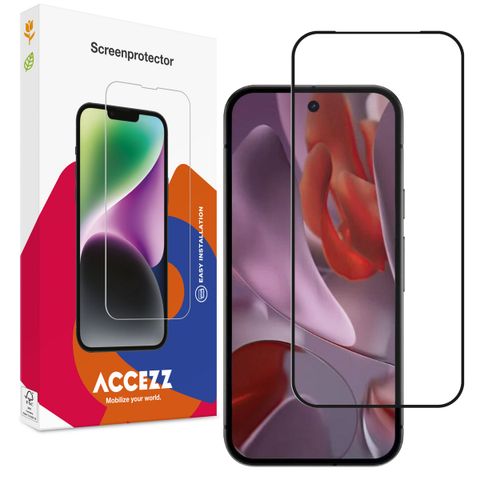 Accezz Protection d'écran en verre trempé Full Cover Google Pixel 9A