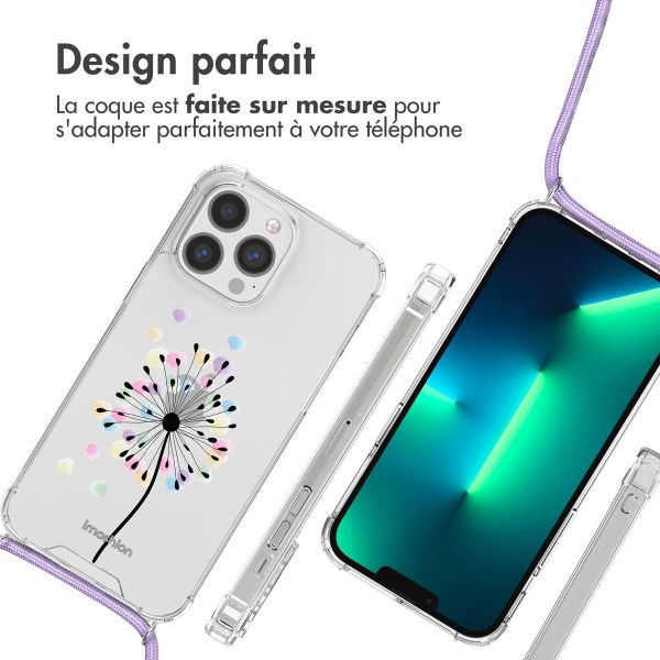 imoshion Coque Design avec cordon Apple iPhone 13 Pro Max - Sandstone Dandelion