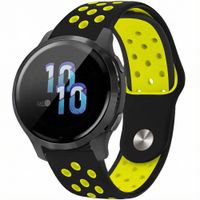 imoshion Bracelet sport en silicone  - Connexion universelle 22 mm - Black & Neon Yellow