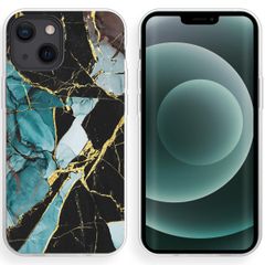 imoshion Coque Design Apple iPhone 13 Mini - Shattered Blue Marble