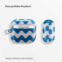 Selencia Coque Vivid  Apple Airpods 4 - Wave Vibes Classic Blue