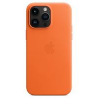 Apple Coque Leather MagSafe iPhone 14 Pro Max - Orange