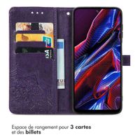 imoshion Etui de téléphone portefeuille Mandala Xiaomi Poco X5 5G - Violet