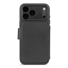 Decoded Portefeuille détachable 2 en 1 en cuir MagSafe Apple iPhone 17 Pro Max - Noir