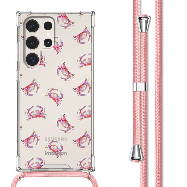 imoshion Coque Design avec cordon Samsung Galaxy S23 Ultra - Crab Watercolor