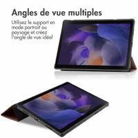 imoshion Coque tablette Trifold Samsung Galaxy Tab A8 - Brun