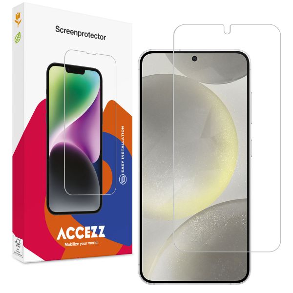 Accezz Protection d'écran en verre trempé Samsung Galaxy S24 - Transparent