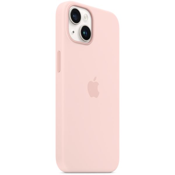 Apple Coque en silicone MagSafe Apple iPhone 14 - Chalk Pink