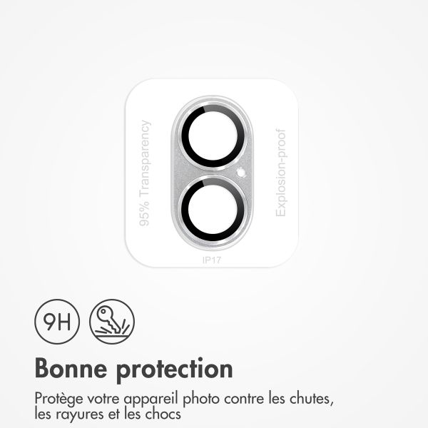 imoshion Protection Caméra en verre trempé 2 Pack Apple Apple iPhone 17 - Silver