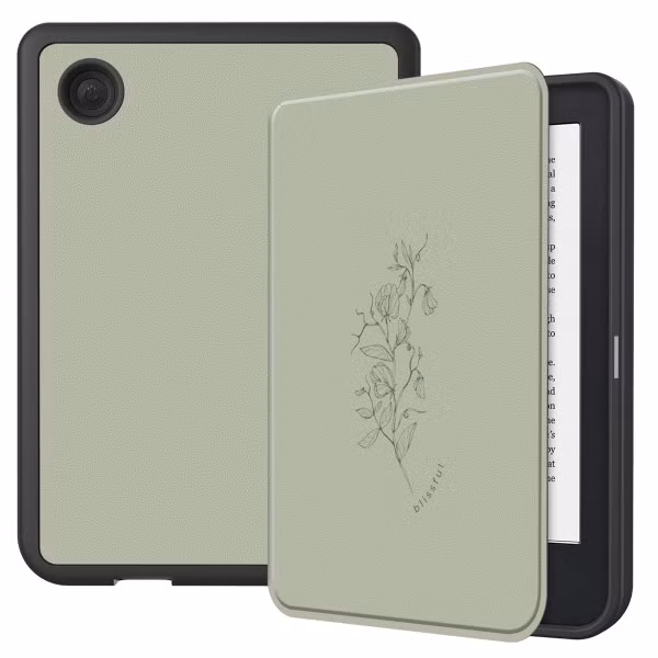 imoshion Étui á rabat Kobo Clara 2E / Tolino Shine 4 - Floral Green