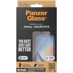 PanzerGlass ﻿Film de protection d'écran anti-bactérien Refresh Ultra-Wide Fit Samsung Galaxy A35