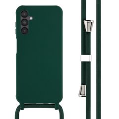 imoshion Coque en silicone avec cordon Samsung Galaxy A14 (5G) - Vert foncé