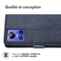 imoshion Étui de téléphone portefeuille Luxe Realme GT Neo 3 - Bleu foncé