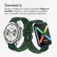 imoshion Bracelet en silicone OnePlus Watch 3 / 2 / 2R / Oppo Watch X2 / X - Vert foncé