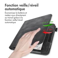 imoshion Étui de liseuse portefeuille avec strap et support Kobo Libra Colour - Noir