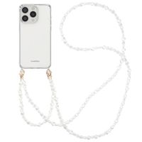 imoshion Coque avec dragonne + bracelet Apple iPhone 15 Pro - Perles Cœurs
