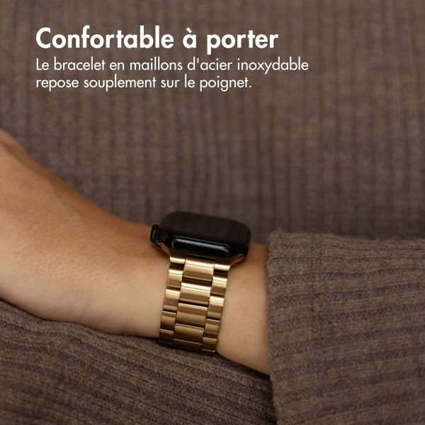 imoshion Bracelet en acier Apple Watch Series 1 á 9 / SE (38/40/41 mm) | Series 10 / 11 (42 mm) - Dorée