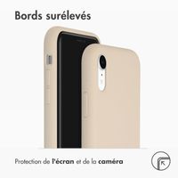 Accezz Coque Liquid Silicone Apple iPhone Xr - Stone