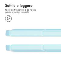 imoshion Coque tablette rigide Trifold Samsung Galaxy Tab S9 11.0 pouces - Bleu clair