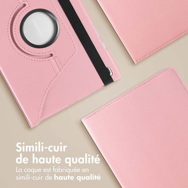 imoshion Coque tablette rotatif à 360° Samsung Galaxy Tab A9 8.7 pouces - Rose