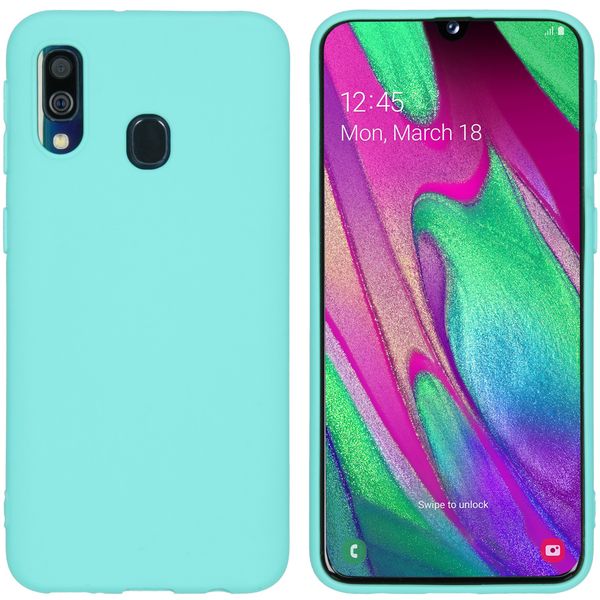 imoshion Coque Couleur Samsung Galaxy A40 - Turquoise