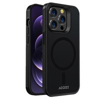 Accezz Coque Givrée Robuste avec MagSafe Apple iPhone 14 Pro Max - Noir