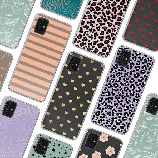 imoshion Coque Design Samsung Galaxy A51 - Striped peach reverse