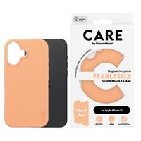 CARE by PanzerGlass Coque Fashion MagSafe iPhone 16 - Peachy