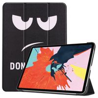 imoshion Coque tablette Design Trifold iPad Air 11 pouces (2024) M2 / Air 5 (2022) / Air 4 (2020) - Don't Touch