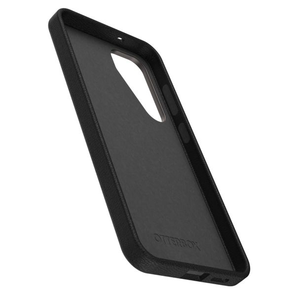 OtterBox Coque en cuir de cactus Symmetry Samsung Galaxy S25 Plus - Noir