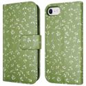 imoshion ﻿Étui de téléphone portefeuille Design iPhone SE (2022 / 2020) / 8 / 7 / 6(s) - Green Flowers