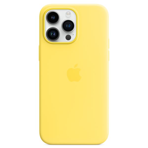 Apple Coque en silicone MagSafe iPhone 14 Pro Max - Canary Yellow