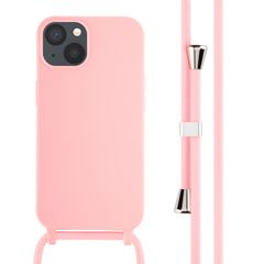 imoshion Coque en silicone avec cordon Apple iPhone 13 - Rose
