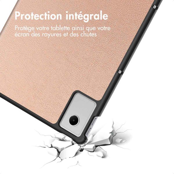 imoshion Coque tablette Trifold Lenovo Idea Tab Plus - Rose Gold