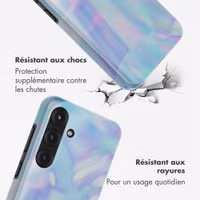 Selencia Coque arrière Vivid Samsung Galaxy S25 - Holographic Blue Dream