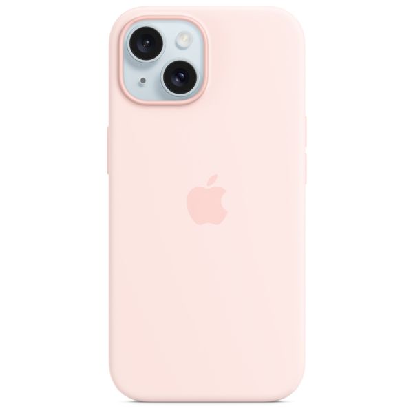 Apple Coque en silicone MagSafe iPhone 15 - Light Pink