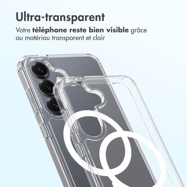 Accezz Coque arrière Xtreme Impact avec MagSafe Samsung Galaxy S24 - Transparent