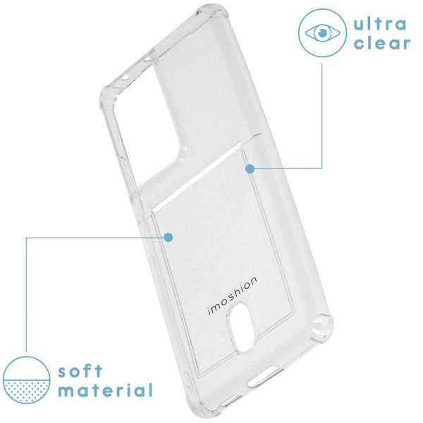 imoshion Coque silicone avec support de passe Galaxy S21 Ultra