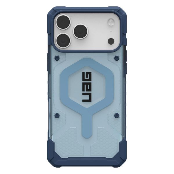 UAG Coque Pathfinder Clear MagSafe avec Lanyard Apple iPhone 17 Pro Max - Clear / Blue Lanyard