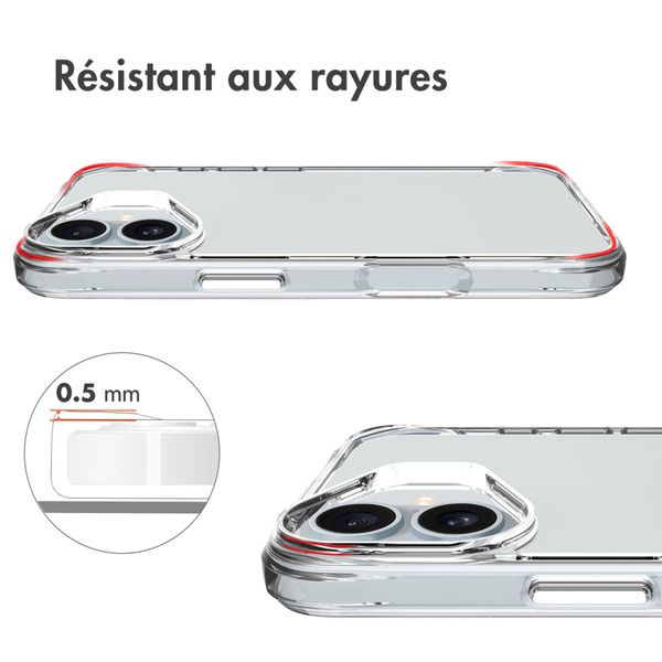 imoshion Coque Rugged Air Apple iPhone 16 - Transparent