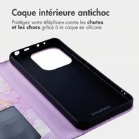 imoshion Étui de télephone portefeuille Design Xiaomi Redmi Note 14 (4G) - Purple Marble